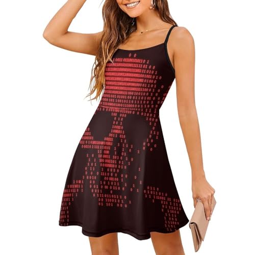 Robe d'été légère sans manches style crâne pour rester fraîche à la plage