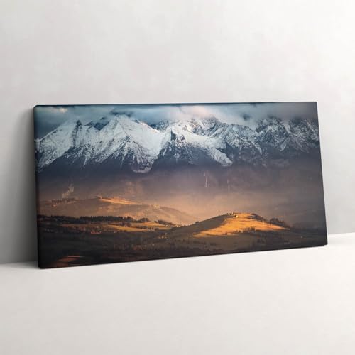 Tableau sur toile Tatras panorama hivernal 120x60cm pour habiller un grand mur vide