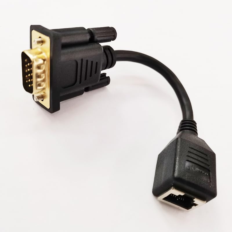 Wiring Connecting Terminals - NCHTEK VGA 15Pin DB15 D-Sub 15 Male to RJ45 Female Connector Converter Extender Adapter Cable About 15CM/1PCS