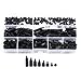 Walfront 250Pcs M2/M3 Hex Column Standoff Spacer Pillars Screws Nuts Assortment Kit with Storage Box (M3 Male to Female)