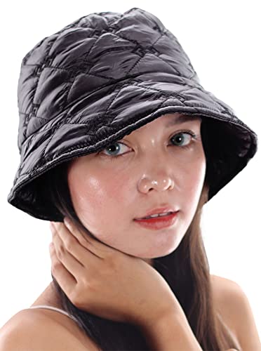 Pradize Chapeau Bob De Pluie Imperméable pour Femme - Noir Cover