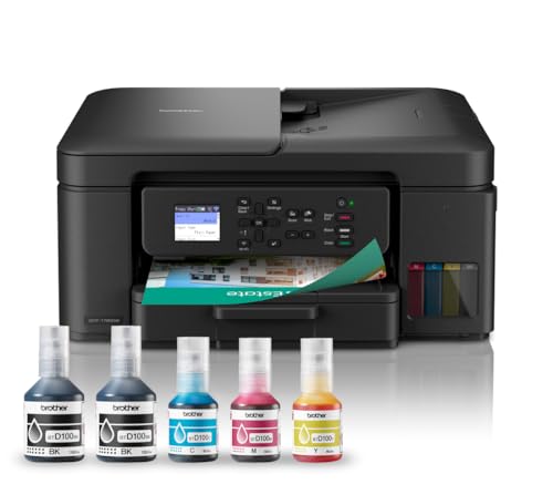 Brother DCP-T780DW Imprimante compacte 3-en-1 (Impression/Copie/Scan) à réservoir d'encre sans...