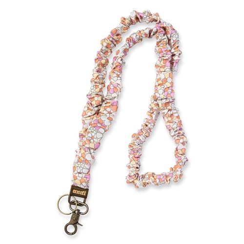 ANDI Neck Lanyard For Women - Scrunchie Cute Lanyard for Keys Id Card Holder Wallet - Aesthetic Long Lanyard (Peace & Love)
