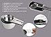 Measuring cup and spoon set stainless steel 13 inch 18/8 stainless steel: 7 measuring cups and 5 measuring spoons, with a professional magnetic measurement conversion table