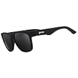 Hooked on Onyx Polarized Sunglasses for Men & Women, Large Sized (BFG), Black Solid Frame with Black Non-Reflective Glare Reducing Lenses, UV400 Protection, No Slip, No Bounce