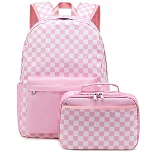 Octskykidsbackpackforgirlsteenselementarymiddleschoolbookbagschildsbacktoschoolbagwithlunchboxpinkwhiteonesize Urban Country Home Decor Octsky kids backpack for girls teens elementary middle school bookbags childs back to school bag with lunch box pinkwhite one size urban country home decor