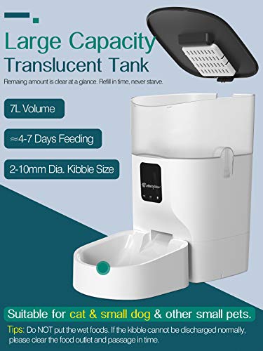 VavoPaw 7L Automatic Cat Feeder, WiFi Enabled Smart Food Dispenser for Cats, Dogs & Small Pets with APP Control… - Image 6