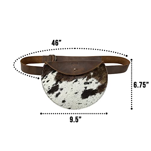 Western Leather Works, Fanny Pack Handmade From Full Grain Leather - Adjustable Strap - Carry, Organize And Store Money, Phone, Great For Travel And Festivals - Furry #TOP5