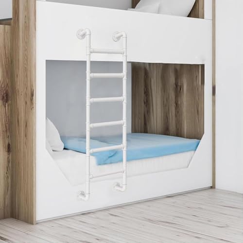 JXIPANUL Escalera de entrada de altura para litera, escalera de hierro forjado para desván de ático, escalera de metal montada en la pared para sótano, dormitorio, apartamento (180 cm)
