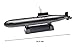 4D 1:1200 Scale Typhoon Class Submarine Ship Russian Navy No.03 Series 3 Miniature Toy Figure Model Kit