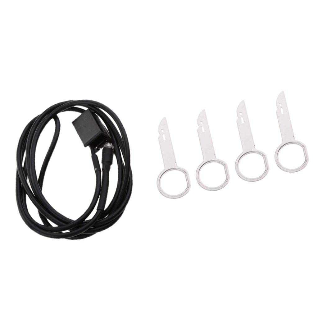 CALANDIS 150Cm Audio Aux in Cable Interface Adapter with Radio Removal Keys for Ford-image-23