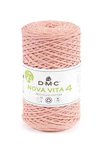 DMC Eco Vita 4, Baby Pink Crochet Knitting Macrame Yarn, 250g - Image 2