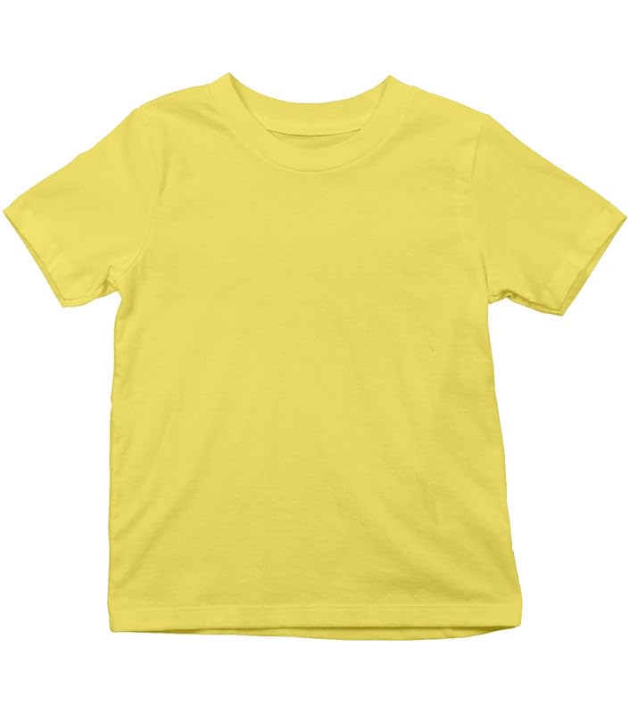 Image of XENOVAURBAN Kids Unisex Solid Round Neck Cotton T-Shirt - P