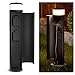 Produktbild SSC-LUXon PALISO Energiesäule Garten mit Licht und 2 Steckdosen outdoor - schwarze Pollerleuchte außen led IP44 inkl. G9 3W warmweiß