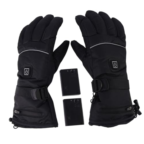 Guantes térmicos eléctricos recargables con pantalla táctil para moto y esquí en invierno