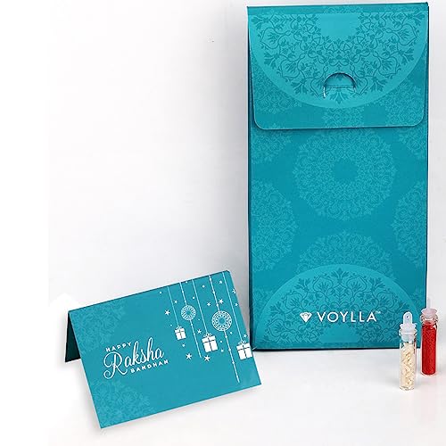 Beaded Enamel Rakhi with Roli Chaawal Pack