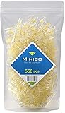 MINICO Premium Zigarettenfilter 8mm Regular für Raucher, Tasche (550 Stück) Zigarettenfilter aufsatz | Halterung | Teer Filter | Nikotin Filter | Plastik Mikro Filtrationssystem | Zigarettenspitzen