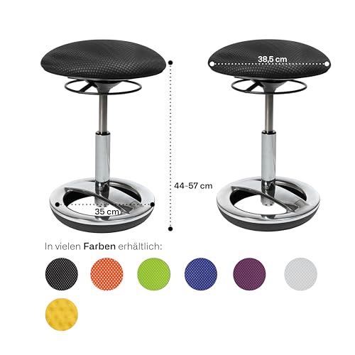 Topstar Bürohocker Sitness Bob Alu poliert orange