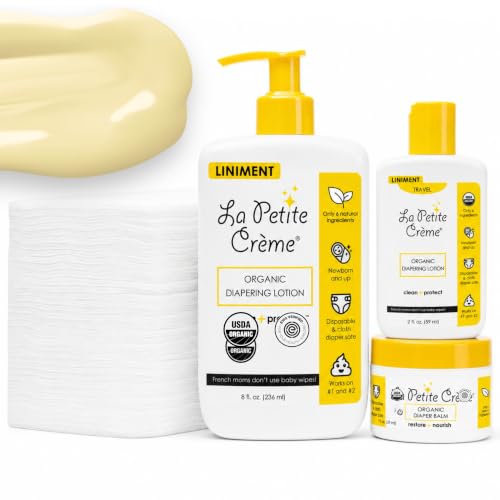 La Petite Creme Diapering Gift Set for Baby Shower, Newborn Essentials