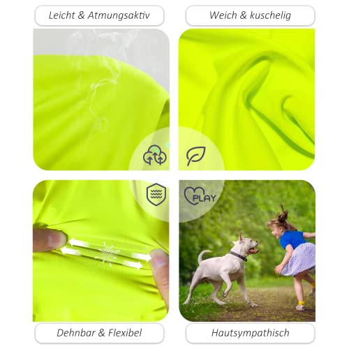 Kickred 2 Pack Hund Kühlung Shirts, EIS Haustier Weste Hund Kleidung für Instant Kühlung, ultraleichte atmungsaktive ärmellose T-Shirts für mittlere Hunde Junge Mädchen (Violett+Grün, XL)