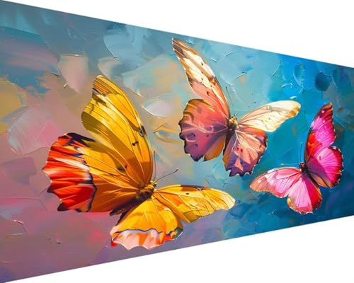 Peinture diamant papillon XXL 100x200cm : Idée cadeau originale et créative pour femme