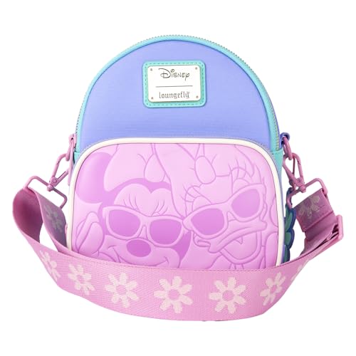 Image of Loungefly Disney Daisy Duck & Minnie Mouse Mini Convertible Backpack