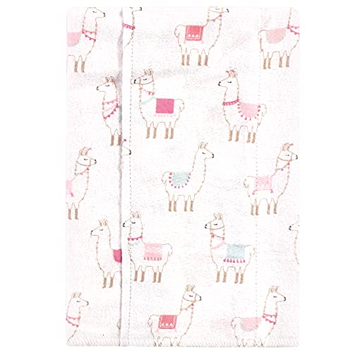 Image of Luvable Friends Hudson Baby Flannel Burp Cloths 7pk, Sweet Llama
