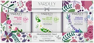 Yardley London Talc Trio Set - Gifts Set for Women, Christmas Gifts for her - Ideal for Birthday, Anniversaries, New Year Eve - Vegan Friendly, Cruelty Free.