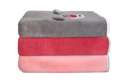 Image of Lotso Bear Bath Towel for Kids Oversized Microfiber Beach Towel Lightweight Quick Dry (30x60 Inches) (Grey)