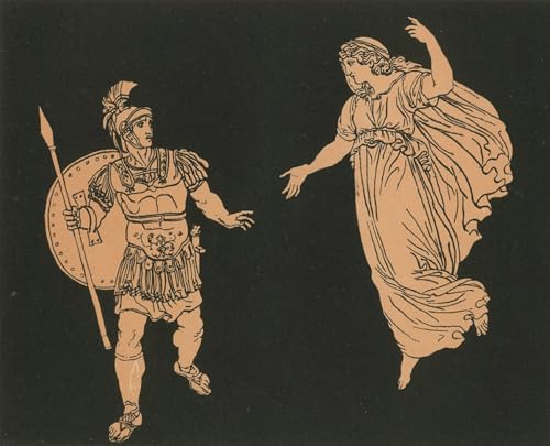 Peinture décorative Enée et l'ombre de Creuse Pinelli, tableau toile d'une rare poésie