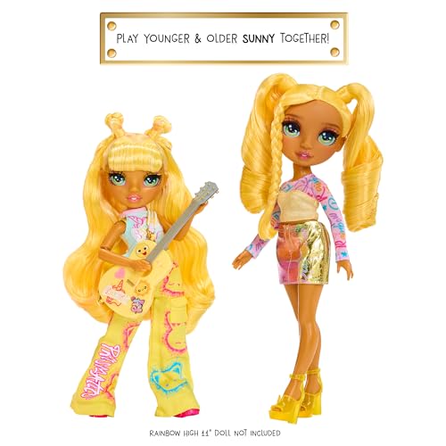 Muñeca Sunny Yellow Rainbow High Jr High Rock Band 9" miniatura 4