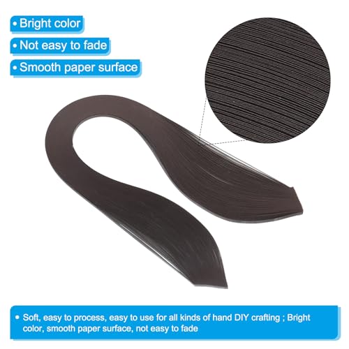 PATIKIL 600pcs Quilling Strips Paper 1/8"(3mm) 39cm Origami Paper Quilling Strip for Art DIY Hand Craft Christmas Coffee - Image 3