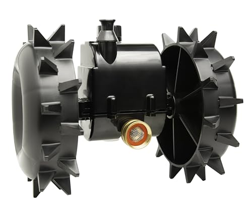Traveling Sprinkler Motor Assembly for The Traveling Sprinkler Tractor Orbit & Nelson - Upgrade Parts for Efficient Watering (Motor Assembly Replacement) (Black Motor & Wheels Replacement)