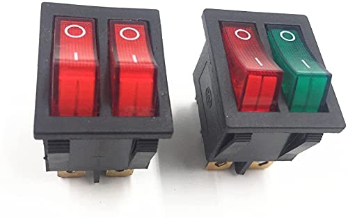 Interruptor basculante KCD3 doble 6 pines 20A 125V CA para barco y automoción 3