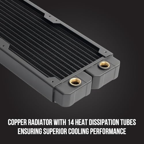 Image of Osprey 240mm AIO CPU Cooler, Copper Radiator with 2400RPM Digital Display Pump, ARGB Fans, Leakproof Technology, PWM Control, CSM Utility App, Supports Intel LGA 1700 /1200 /115X & AMD AM5 /AM4, Black