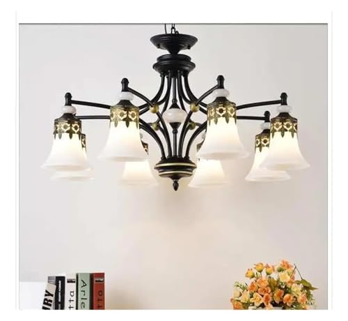 Lampe à suspension rétro LED pour éclairer efficacement un grand salon sombre