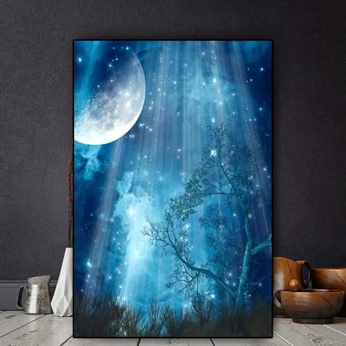 Tableau paysage fantastique lunaire XINBAO pour habiller un grand mur
