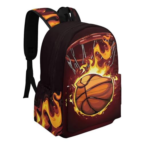 Basketball Backpack 17 Inch Cartoon Basketball Backpack Large Capacity Daily Commuter2