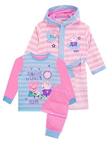 Peppa Pig Conjunto Niña Bata y Pijama Rosa 3-4 años