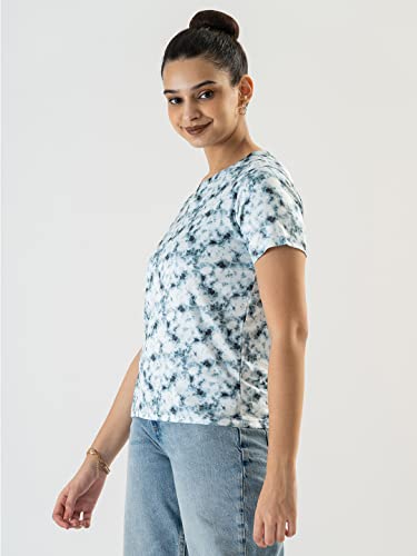 Image of PRETTIFY Women's Casual Regular Fit Half Sleeves Printed T-Shirt