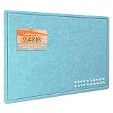 Felt Bulletin Board 24x18 inches, Decorative Pin Board for Home & Office