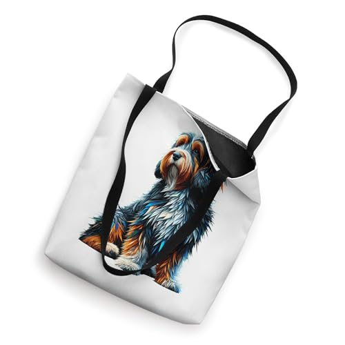 Bolso tipo tote Polygon Art con diseño de Petit Basset Griffon Vendéen miniatura 2