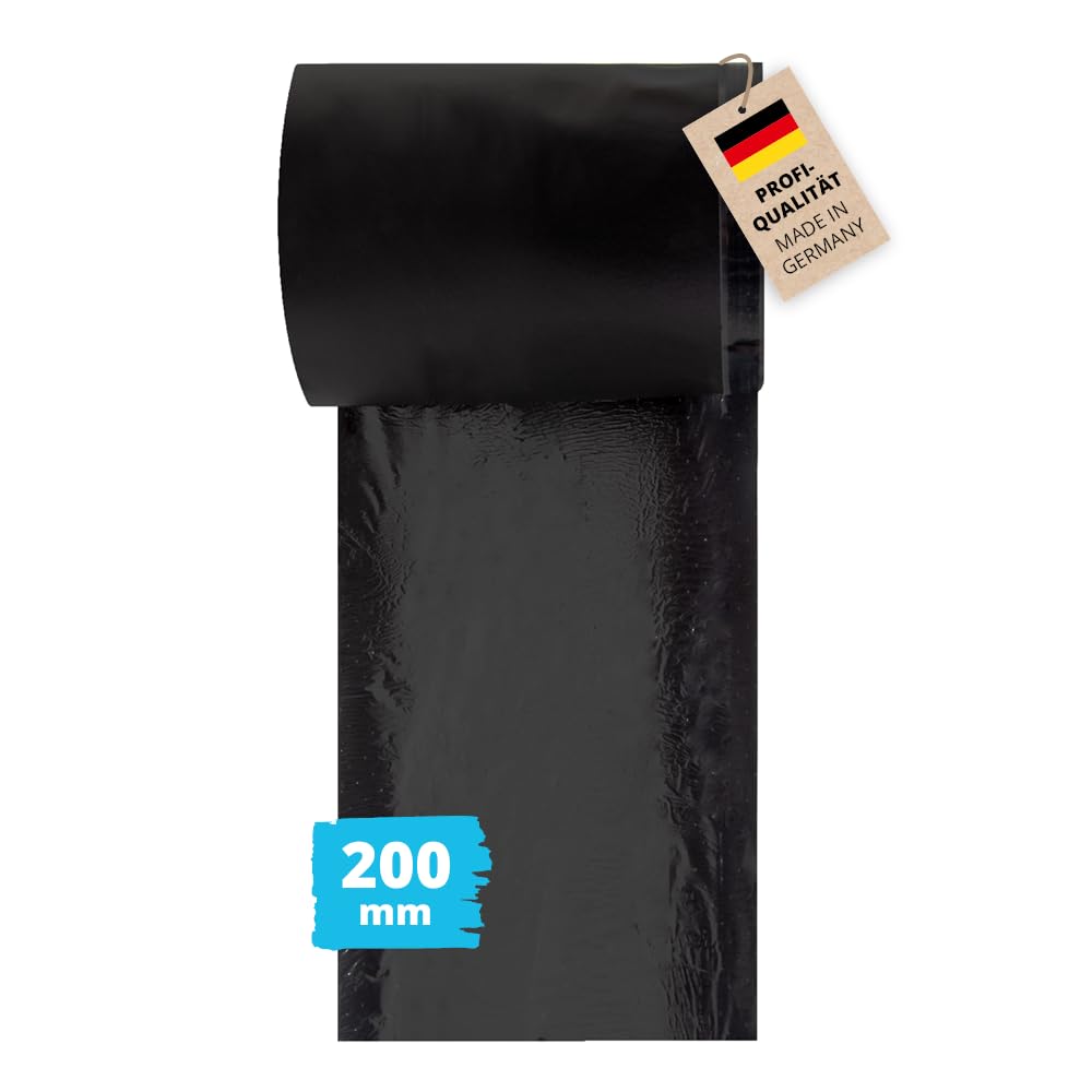 Alfa EPDM-Folie 200 mm x 20 m schwarze Dichtfolie aus EPDM-Kautschuk