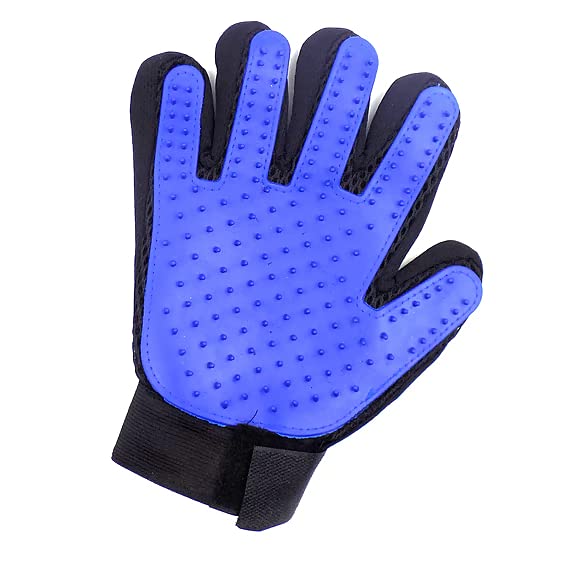 Effortlessly Remove Pet Hair with Our Five-Finger Right Hand Design Pet Hair Remover Glove - Ideal for Cats and Dogs with Short or Long Fur (1 Pack, Blue/Black) (B0BNDZSCZW) Amazon Price History, Amazon Price Tracker