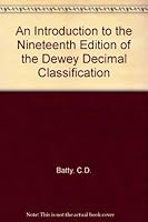 An Introduction to the 19th Edition of the Dewey Decimal Classification 0851573037 Book Cover