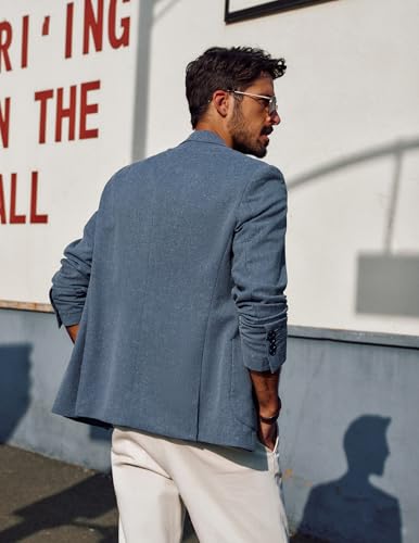 PJ PAUL JONES Mens Blazer Casual Sport Coats Lightweight One Button Suit Jacket for Summer - Image 5