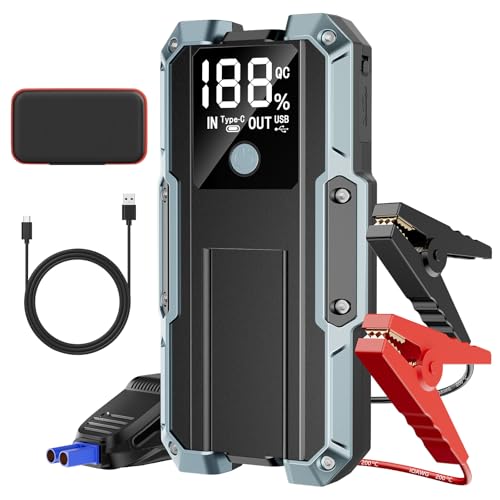 Car Jump Starter, 26800mAh 3000A Car Battery Jump Starter (for Al...