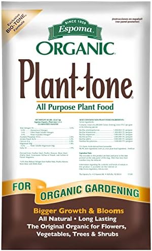 Espoma Organic Plant-Tone 5-3-3 Natural & Organic All Purpose Pla...