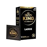 SKYN King Large Non-Latex Condoms, 12 Count – Soft Fit, Premium Comfort