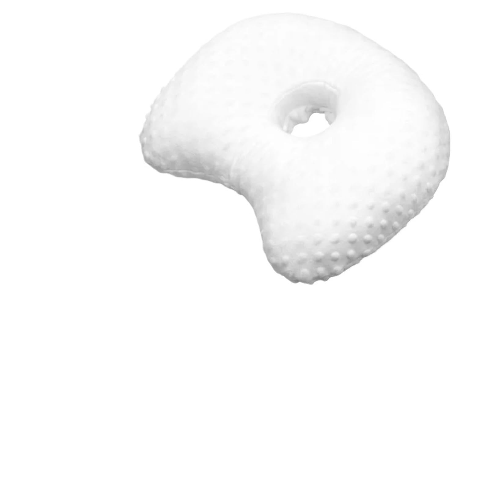 Ayztantine Ear Piercing Pillow with an Ear Hole Cotton Filling Ear Piercing Pillow Ergonomic Portable with Hole Breathable Comfortable Earring(White)